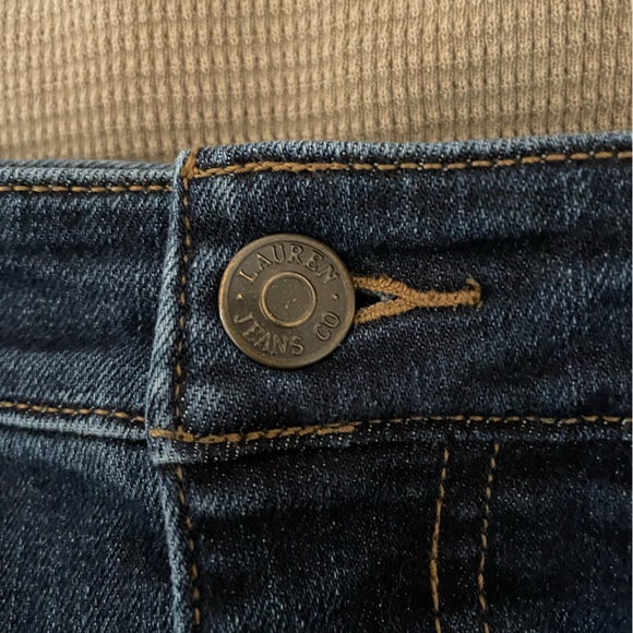 18 W Lauren Ralph Lauren Classic Blue Women's Jeans Modern-Straight Curvy - Picture 13 of 16